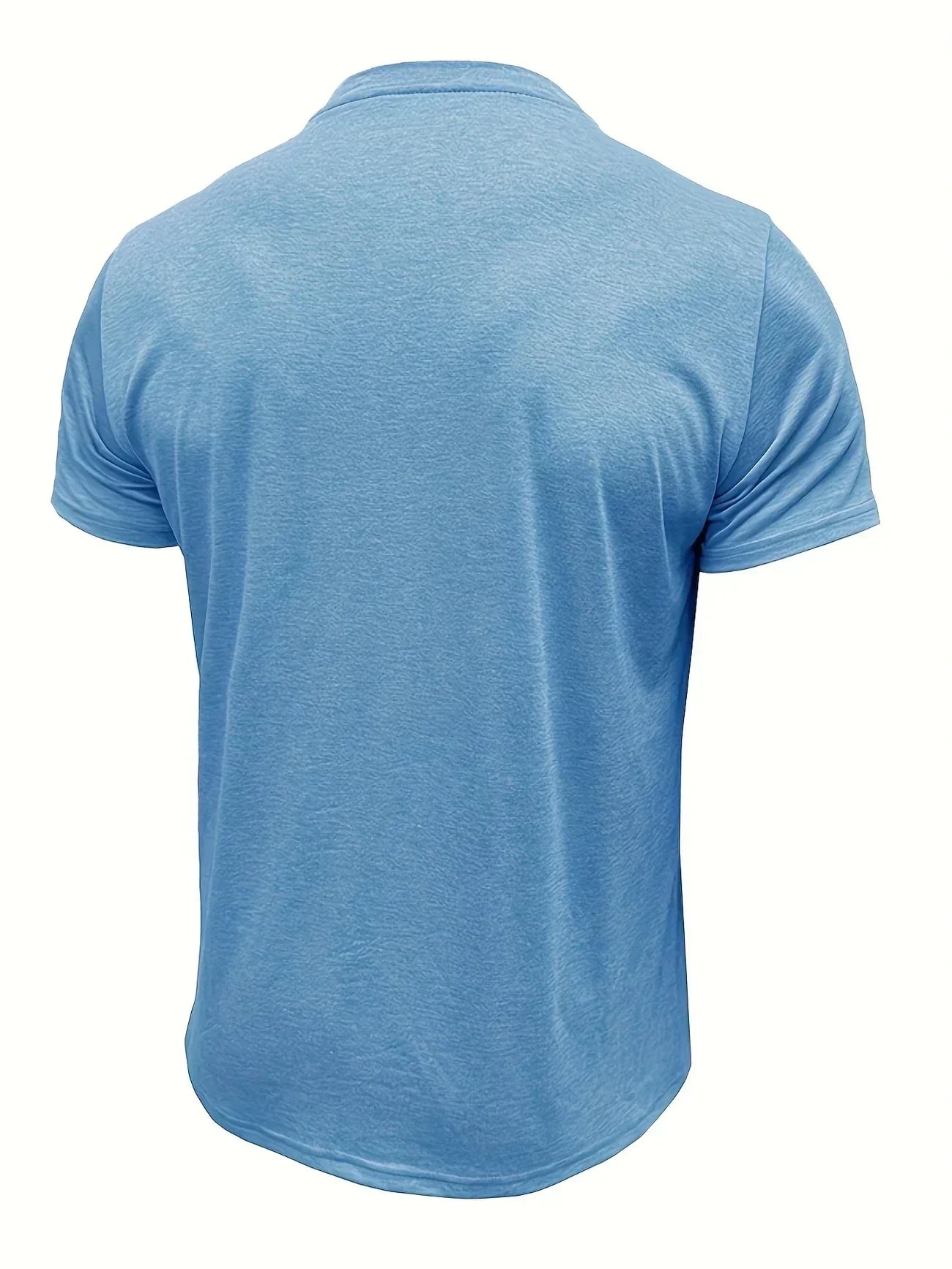 T-shirt elegante con colletto rotondo e tasca