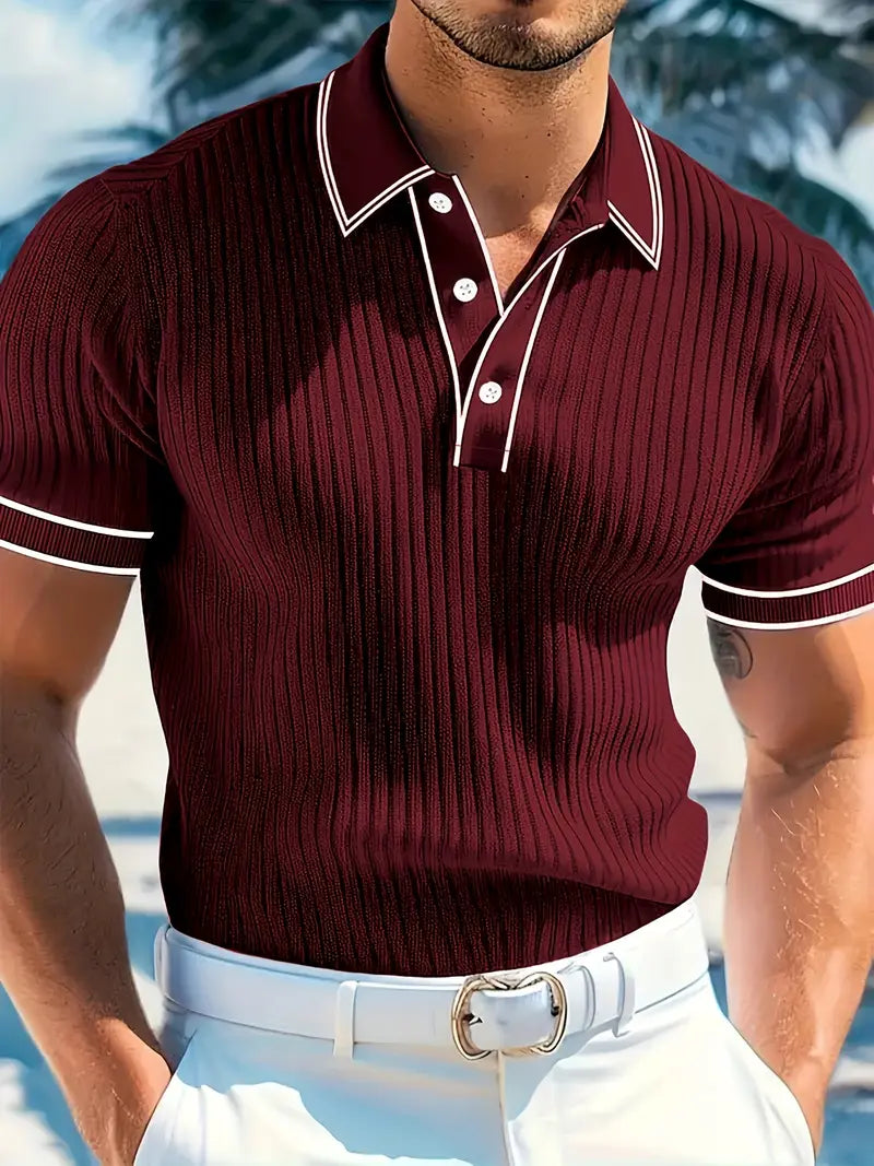 Polo elegante a maniche corte