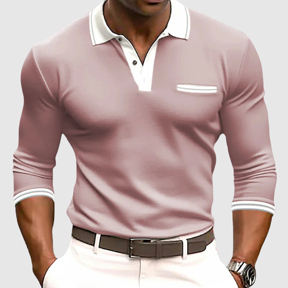 Camicia con dettagli eleganti a contrasto