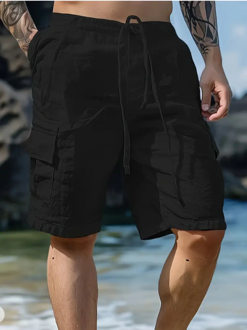 Pantaloni corti traspiranti con vita elastica