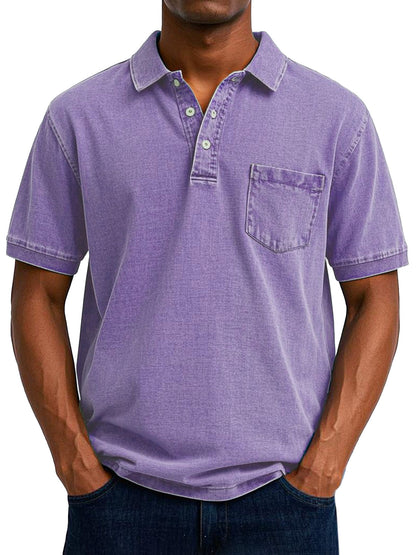 Polo vintage casual da uomo