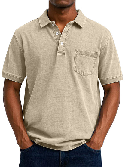 Polo vintage casual da uomo