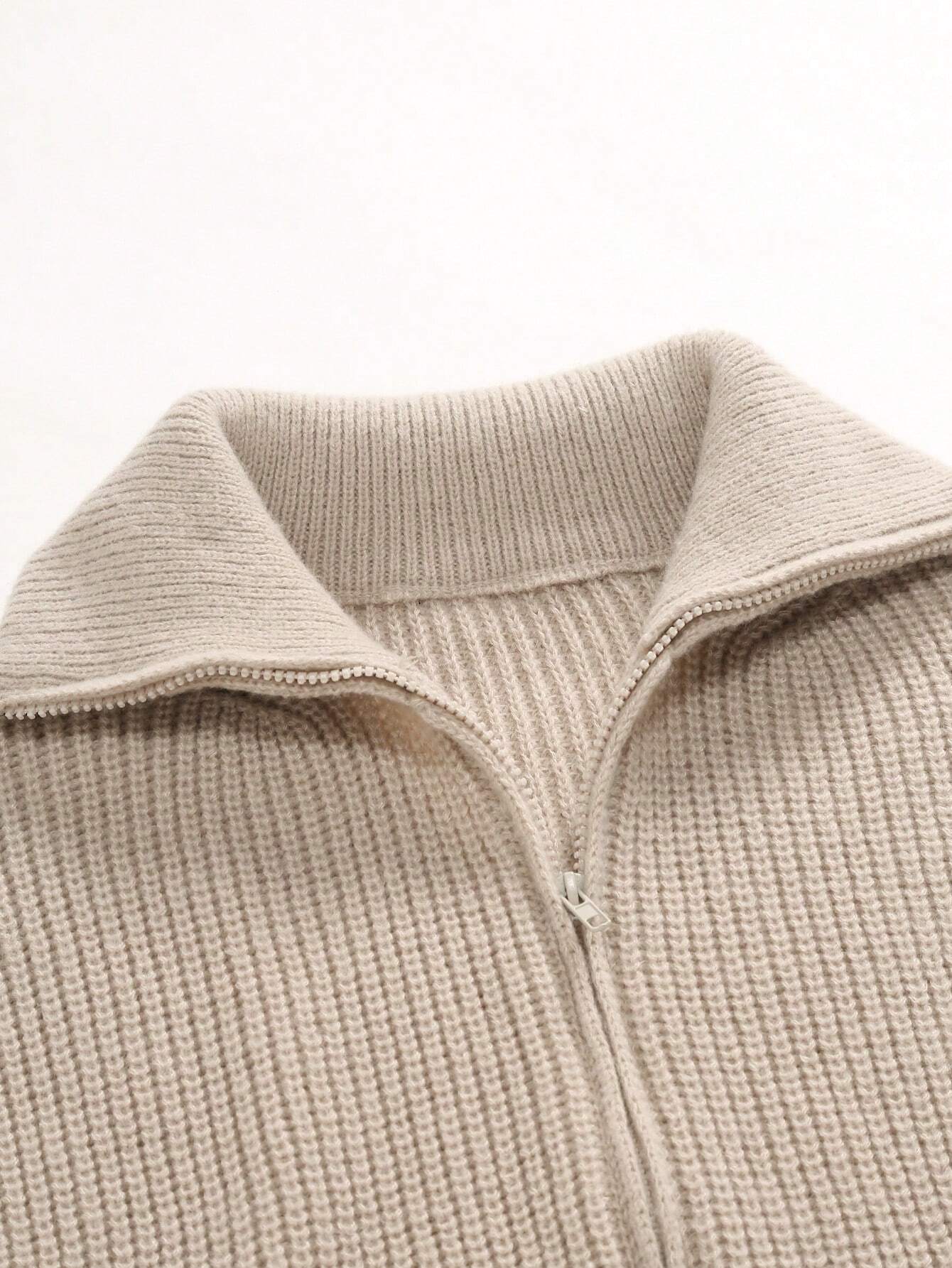 Cardigan con zip
