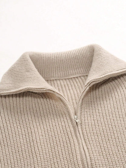 Cardigan con zip