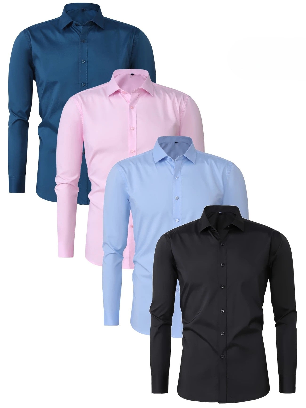Elegante camicia a maniche lunghe con bottoni