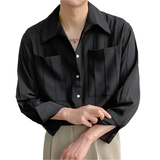Camicia in denim dallo stile moderno