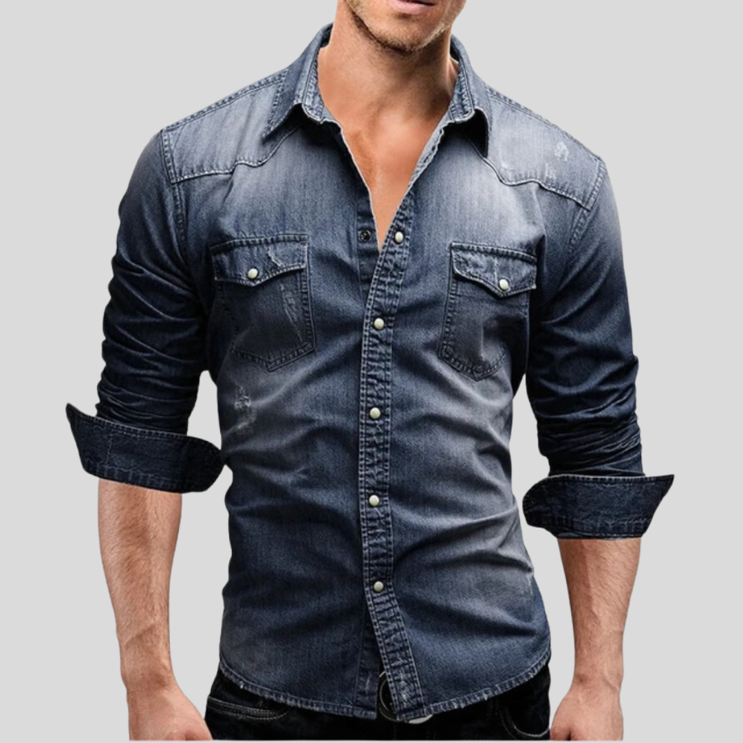 Camicia in denim dallo stile moderno