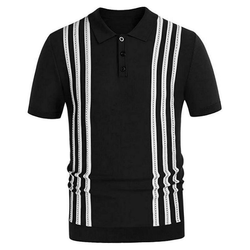Polo casual a righe.
