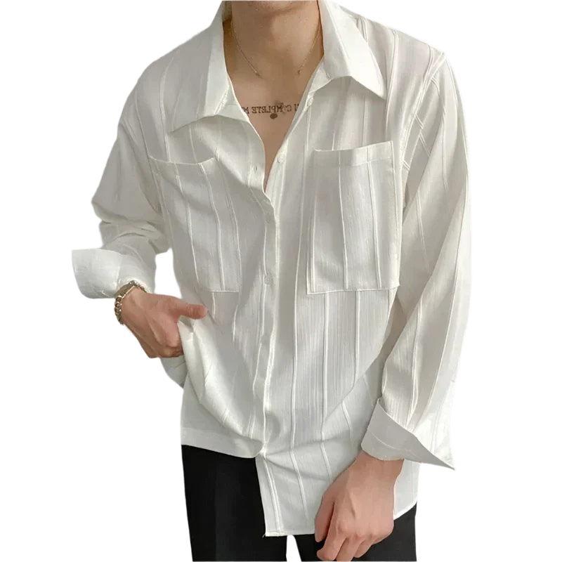 Camicia in denim dallo stile moderno