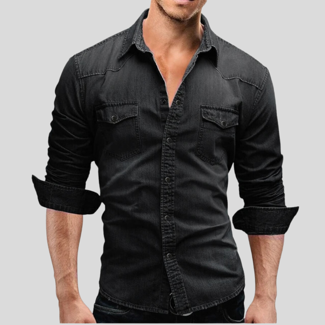 Camicia in denim dallo stile moderno