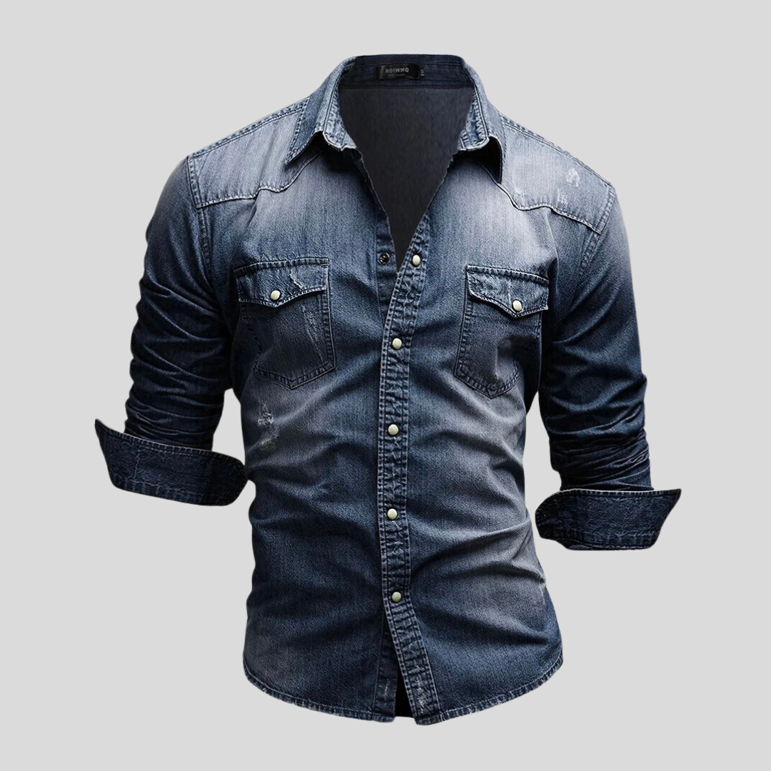 Camicia in denim dallo stile moderno