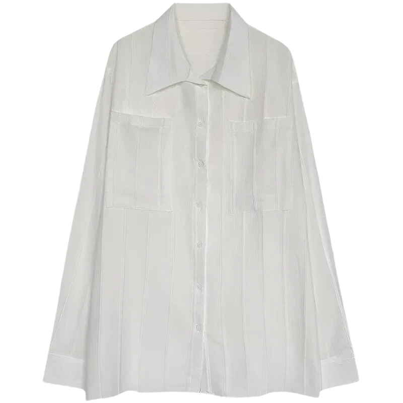 Camicia in denim dallo stile moderno