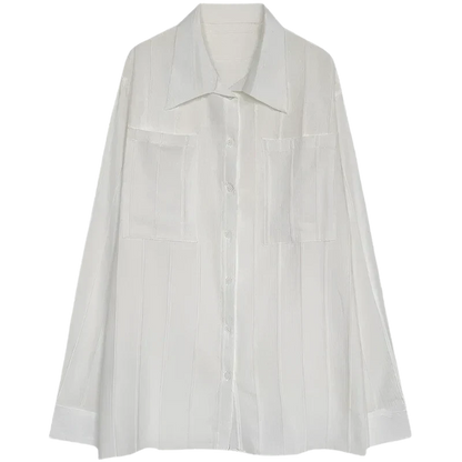 Camicia in denim dallo stile moderno