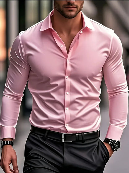 Elegante camicia a maniche lunghe con bottoni