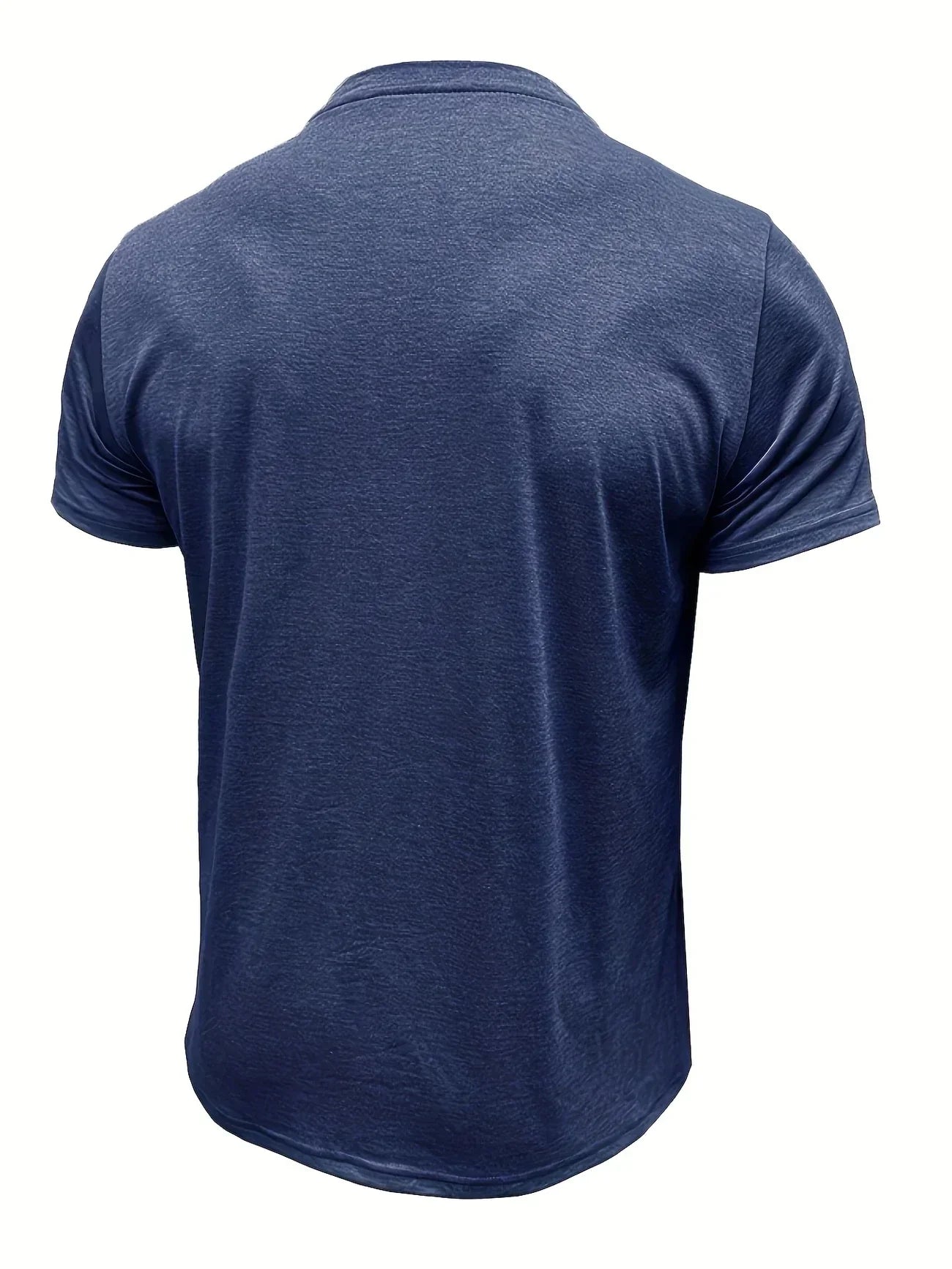T-shirt elegante con colletto rotondo e tasca