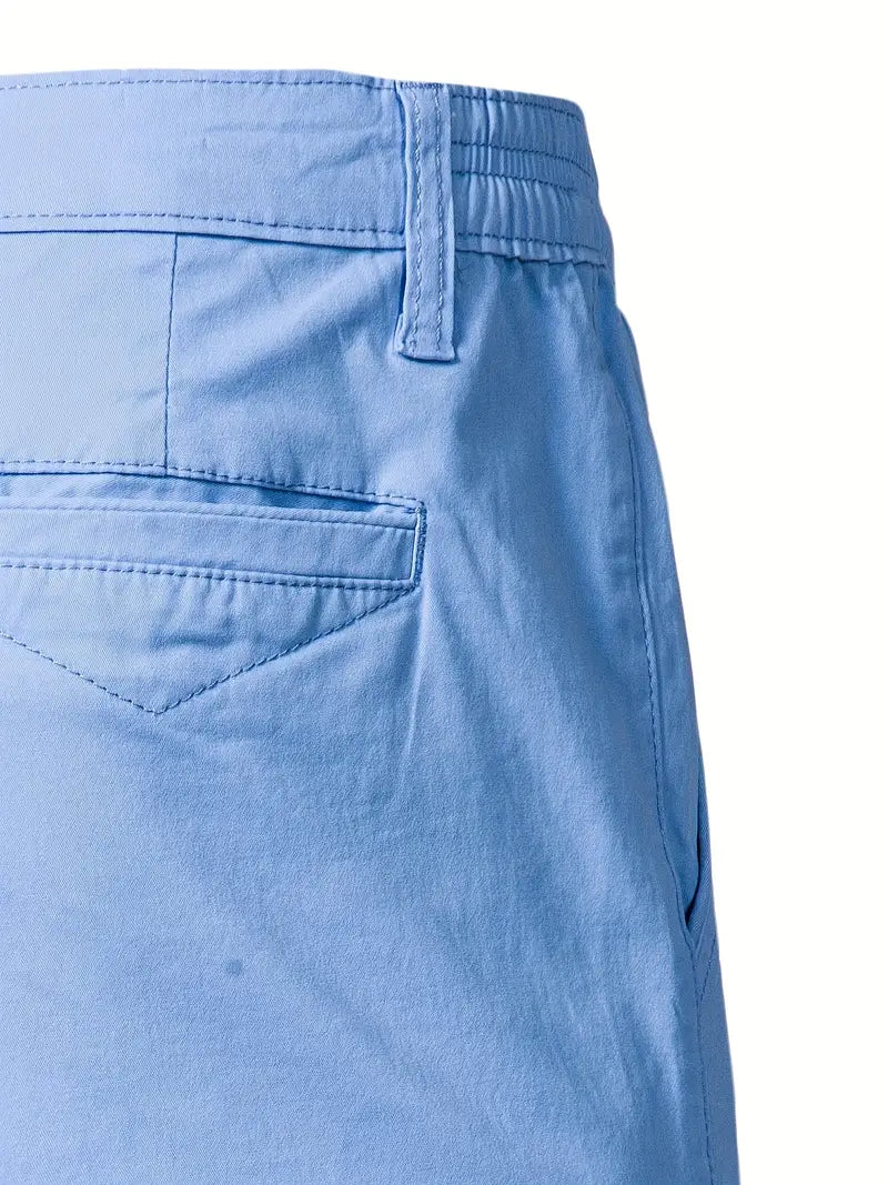 Pantaloni corti in cotone con tasche