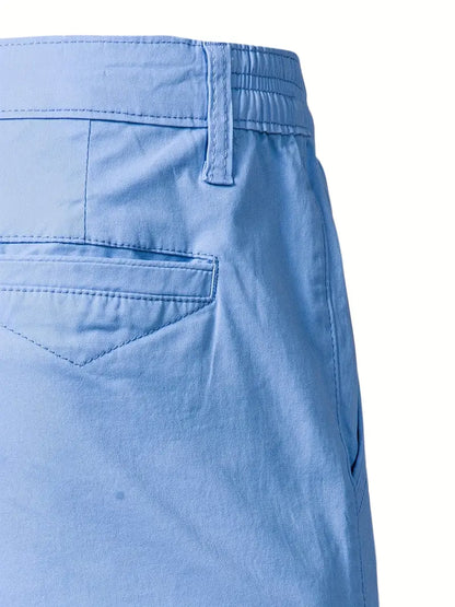 Pantaloni corti in cotone con tasche