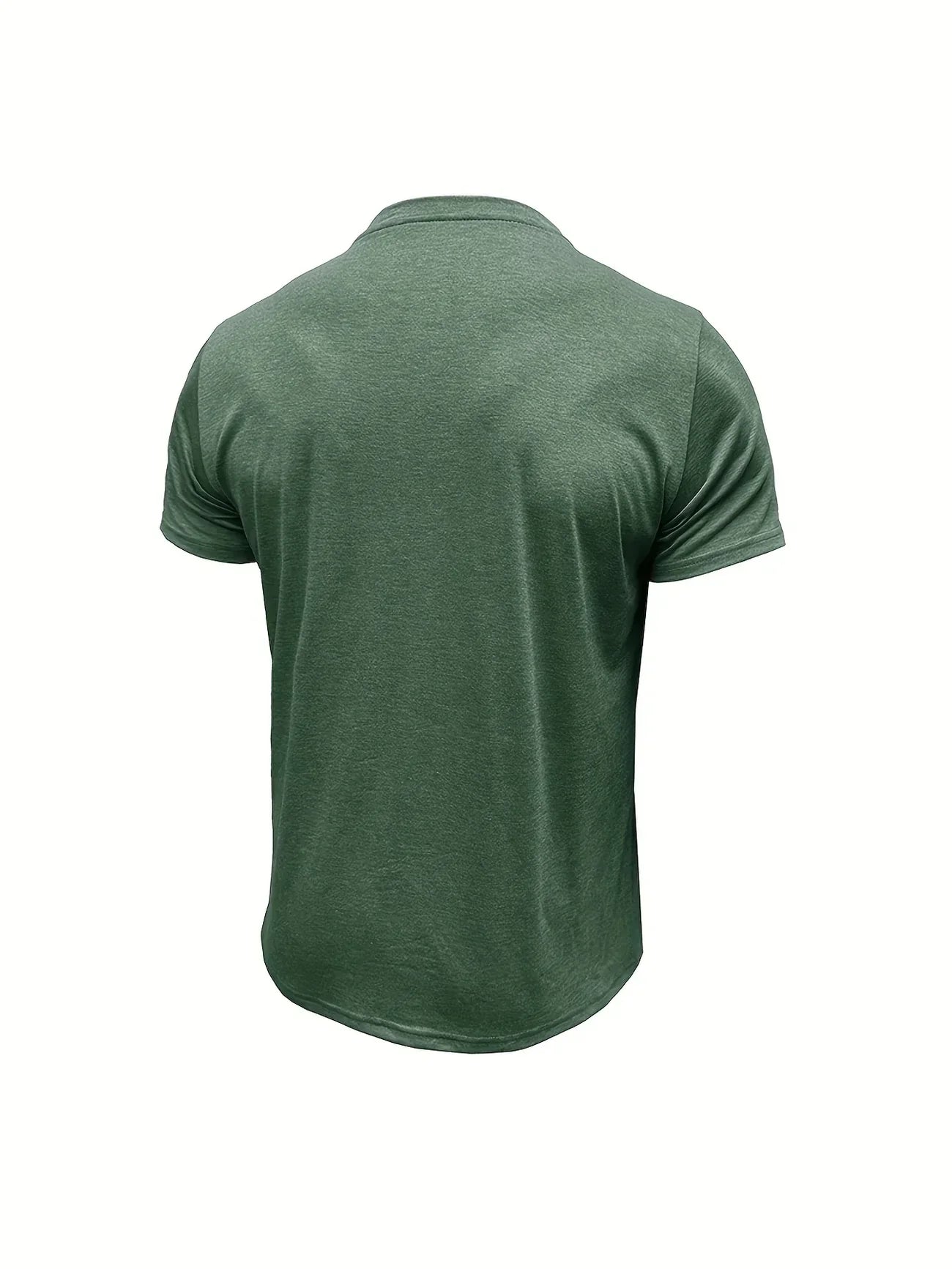 T-shirt elegante con colletto rotondo e tasca