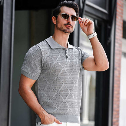 Polo lavorato a maglia