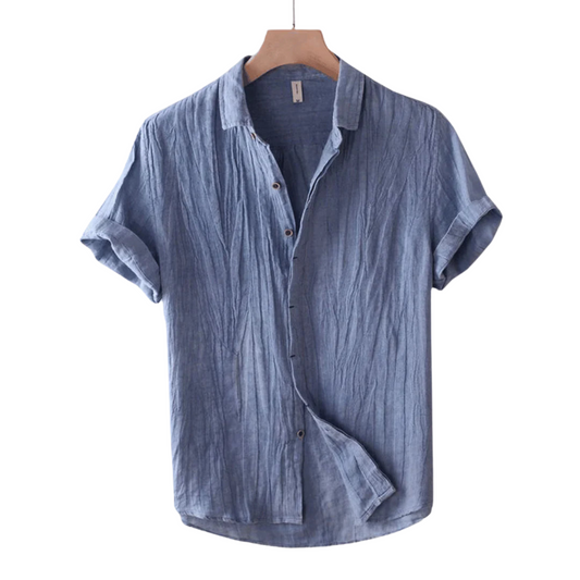 Camicia elegante a maniche corte con bottoni