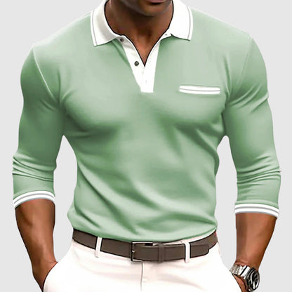 Camicia con dettagli eleganti a contrasto
