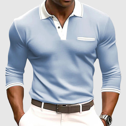 Camicia con dettagli eleganti a contrasto