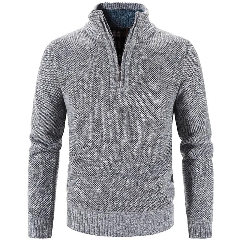 Maglione a mezza zip