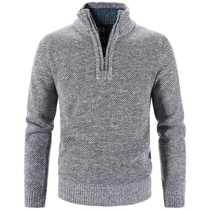Maglione a mezza zip
