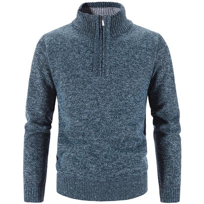 Maglione a mezza zip