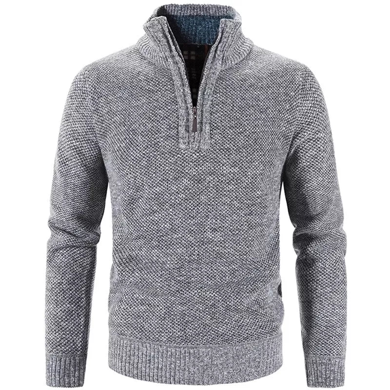 Maglione a mezza zip