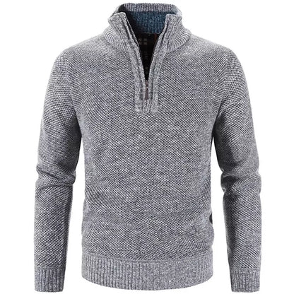Maglione a mezza zip