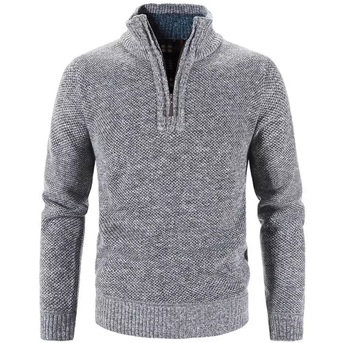Maglione a mezza zip