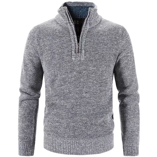Maglione a mezza zip