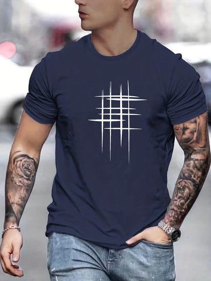 T-shirt elegante a manica corta con stampa grafica