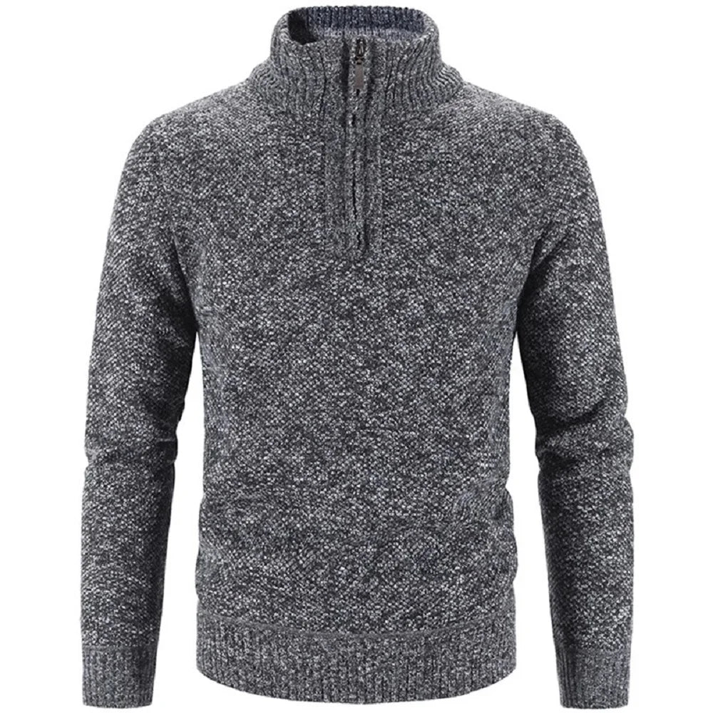 Maglione a mezza zip