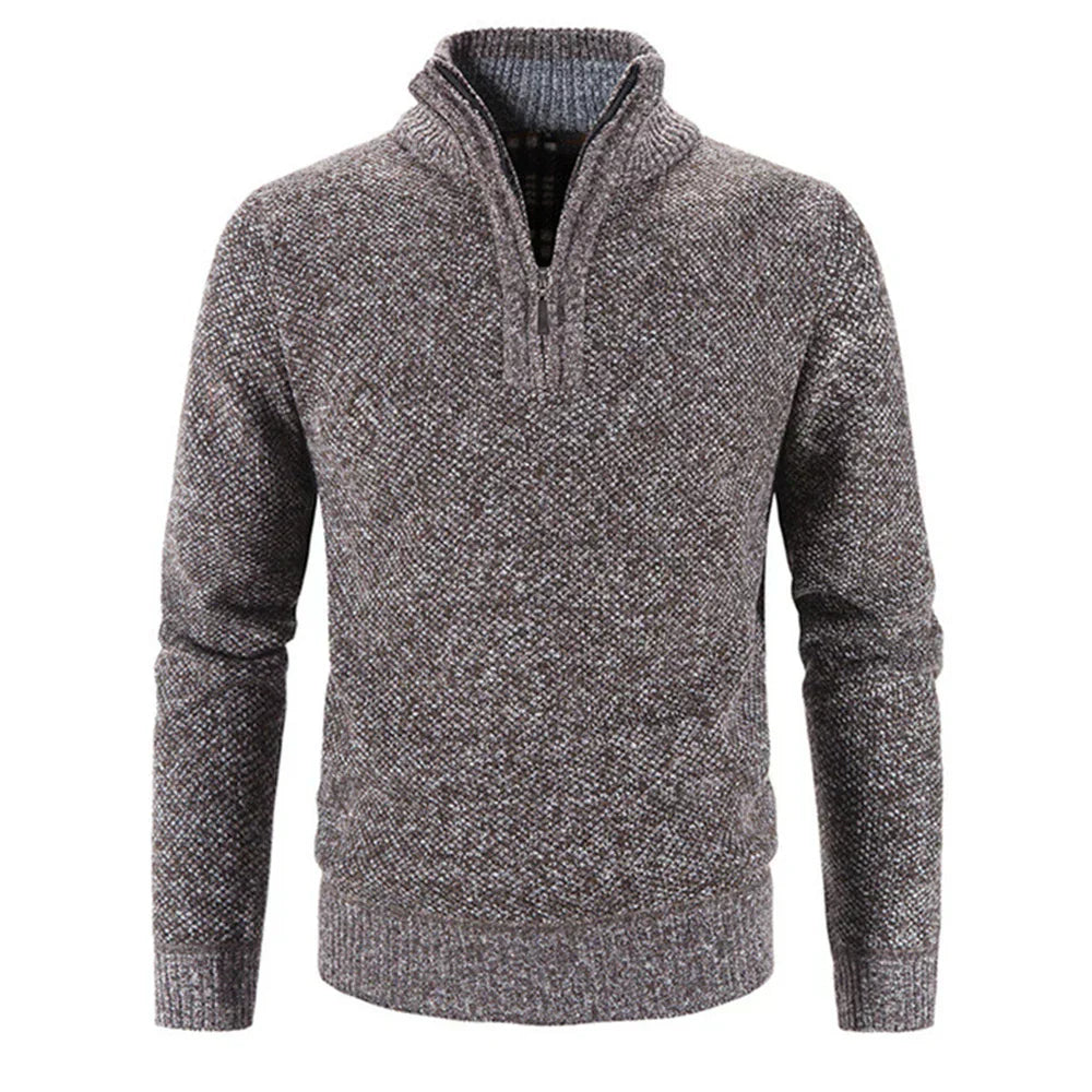 Maglione a mezza zip