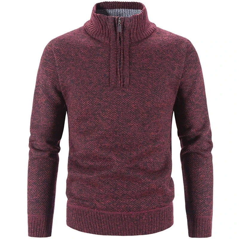 Maglione a mezza zip
