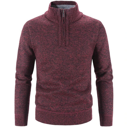 Maglione a mezza zip