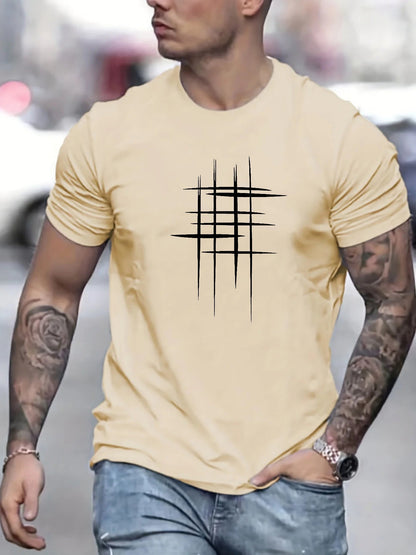 T-shirt elegante a manica corta con stampa grafica