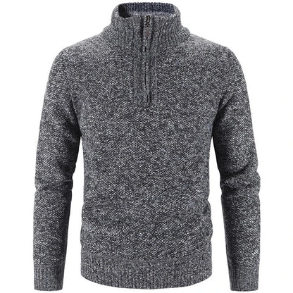 Maglione a mezza zip