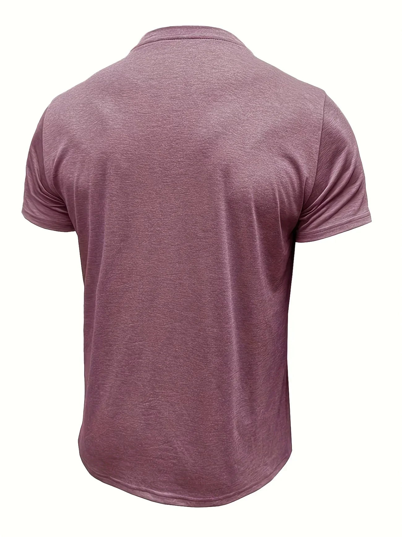 T-shirt elegante con colletto rotondo e tasca