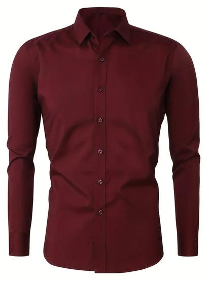 Elegante camicia a maniche lunghe con bottoni