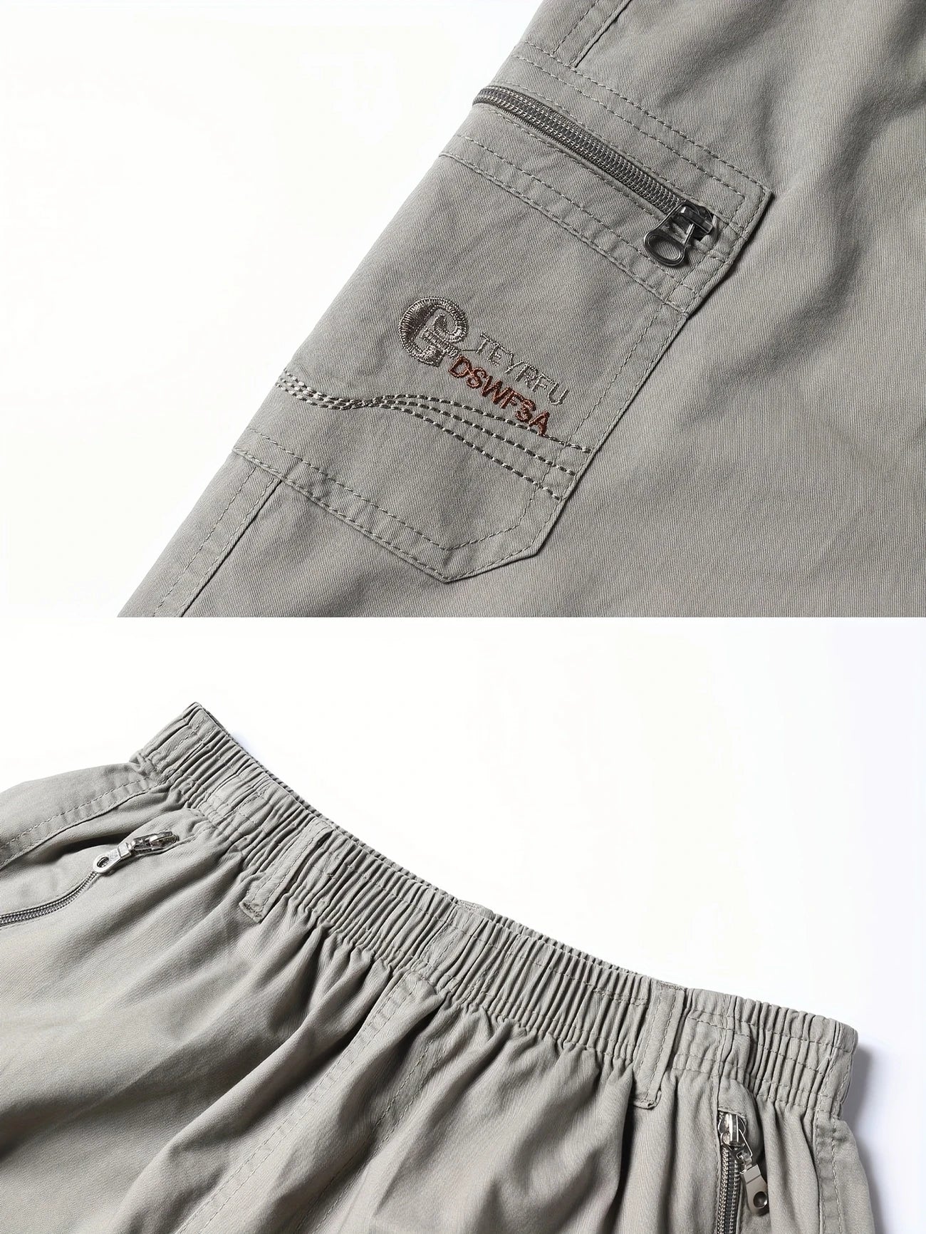 Pantaloni cargo corti leggeri con tasche
