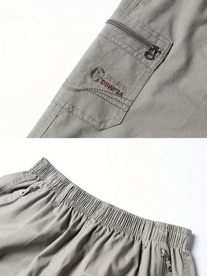 Pantaloni cargo corti leggeri con tasche