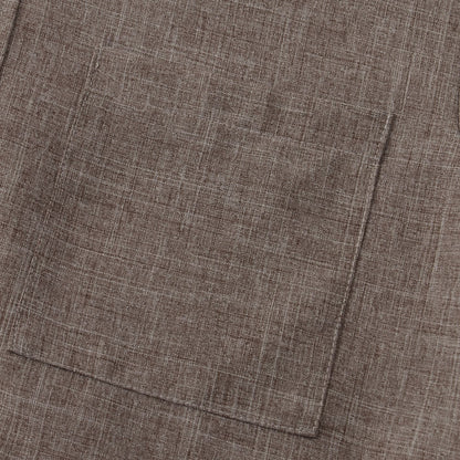Camicia in cotone unita con bottoni.