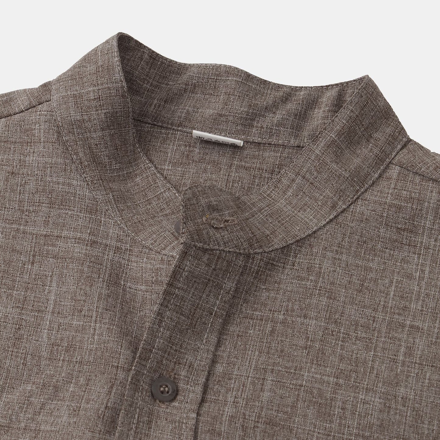 Camicia in cotone unita con bottoni.