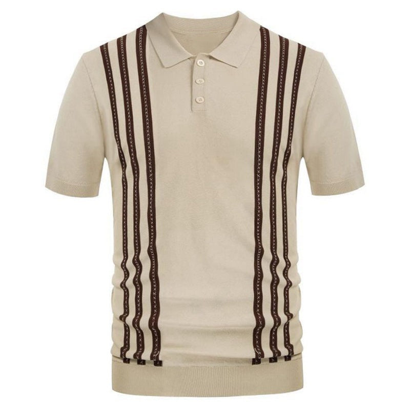 Polo casual a righe.