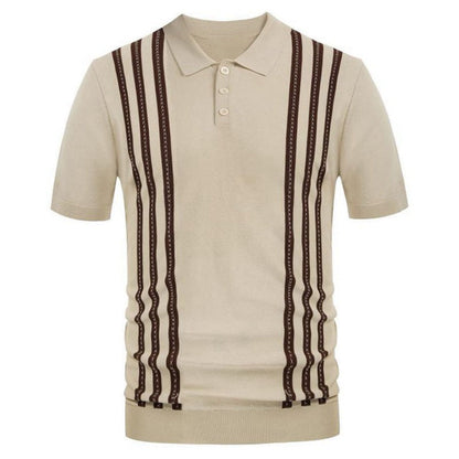 Polo casual a righe.