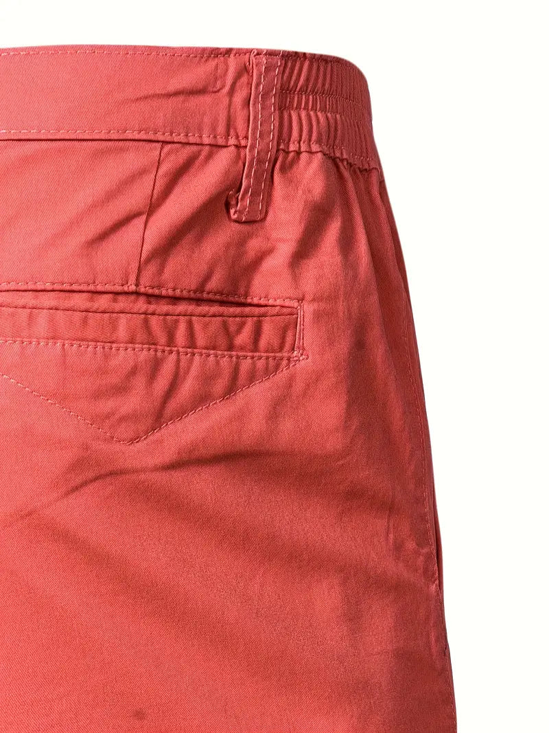 Pantaloni corti in cotone con tasche