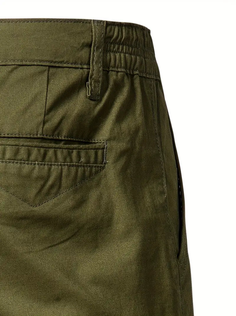 Pantaloni corti in cotone con tasche